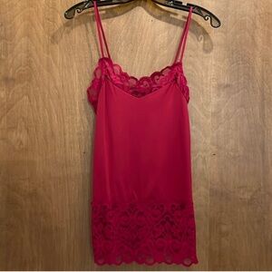 White House Black Market Red Lace Cami